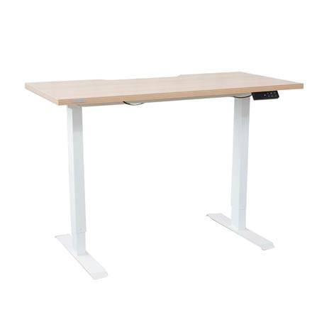 โต๊ะปรับระดับไฟฟ้า DESKSPACE DESK4 120 ซม. สีโอ๊ค/ขาว_3