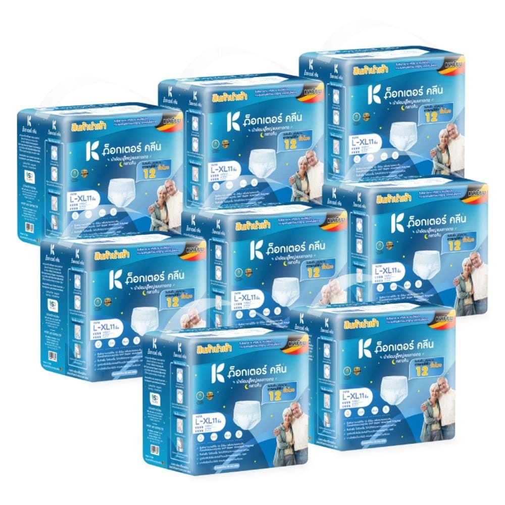 ผ้าอ้อมผู้ใหญ่แบบกางเกง DR.KLEAN กลางคืน ไซซ์ L-XL 88 ชิ้น/1 ลัง_0