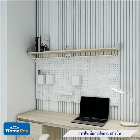 ชั้นติดผนังพร้อมขอแขวน STACKO FLEXI 60x20x20 ซม. สีขาว_4