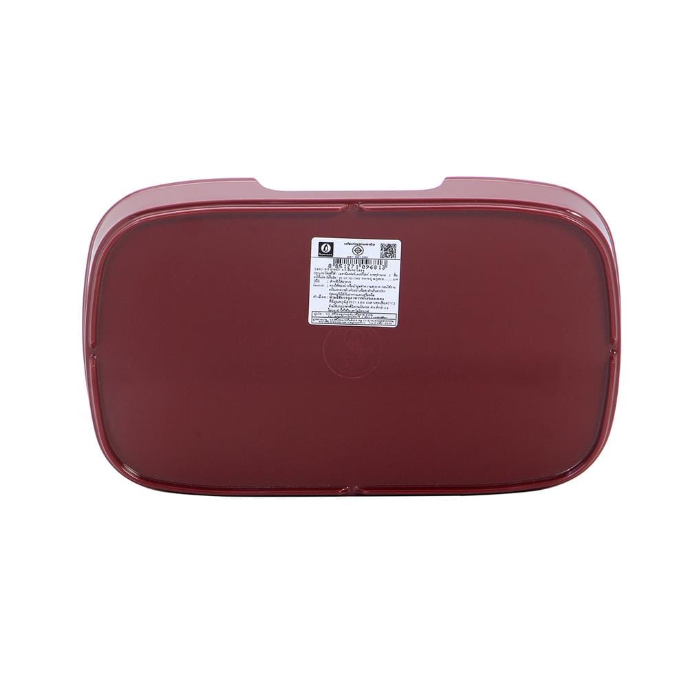 ถาดอาหารเมลามีน SUPERWARE 5.5x9.5 นิ้ว สีแดง