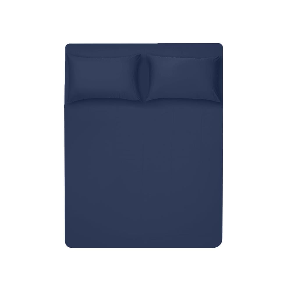 ชุดผ้าปูที่นอน 6 ฟุต 3 ชิ้น BENEATH NAVY BLUE สีน้ำเงินเข้ม