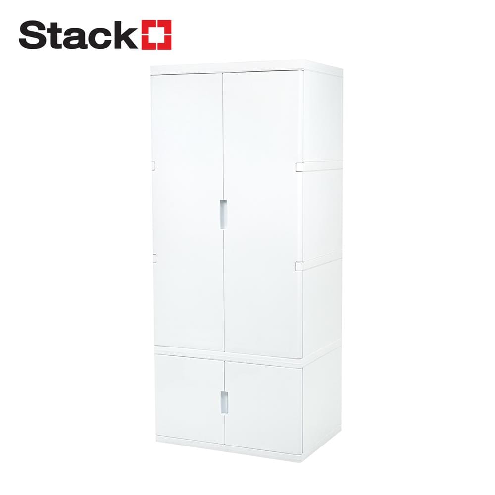 ตู้เสื้อผ้า STACKO SUPER CODE 69x50x161 ซม. สีขาว_0