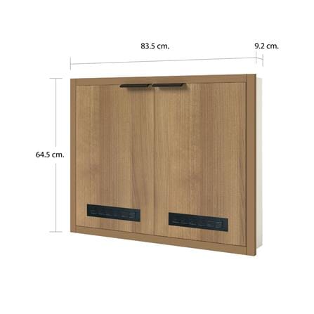 บานซิงค์คู่พร้อมช่องระบายอากาศ CABIN HACHI 84x65 ซม. สี MOCHA_6