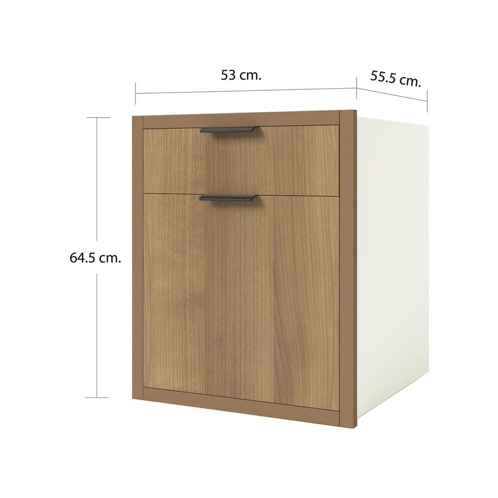 ตู้ลิ้นชัก CABIN HACHI 53x65 ซม. สี MOCHA