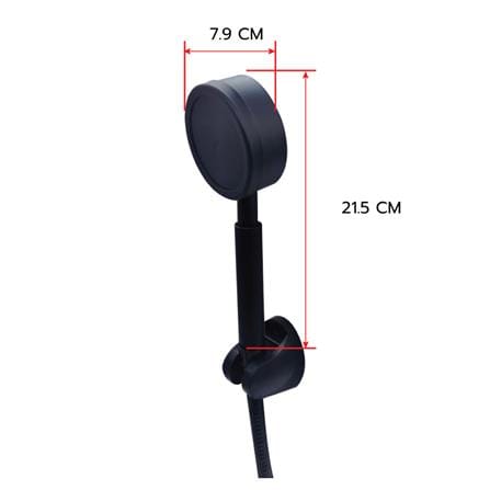 ฝักบัวสายอ่อน 1 ระดับ HOEN HOME-203B(T) สีดำ_2