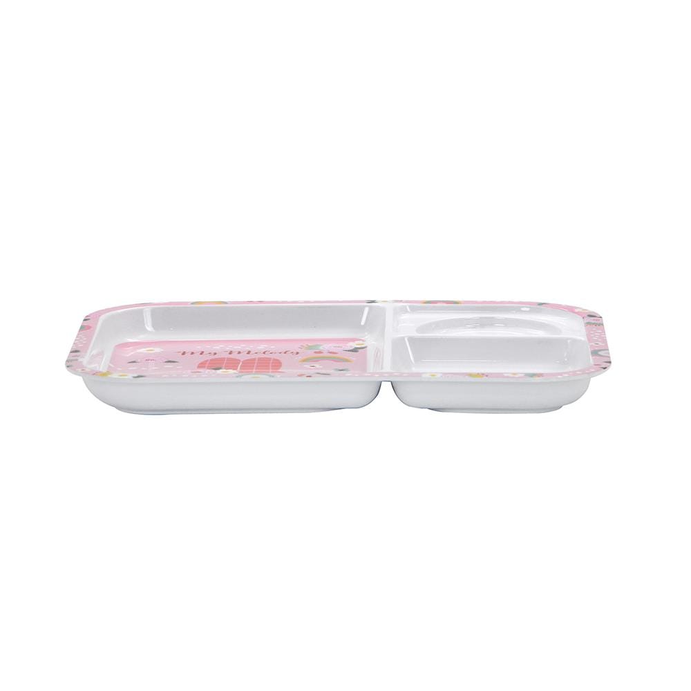 ถาดหลุมเมลามีน 10.5 นิ้ว SUPERWARE MY MELODY FLOWER