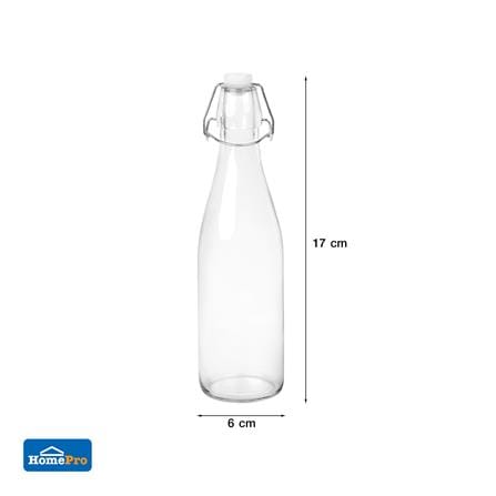 ขวดน้ำแก้ว 0.25 ลิตร KECH BUBBLE สีใส_4