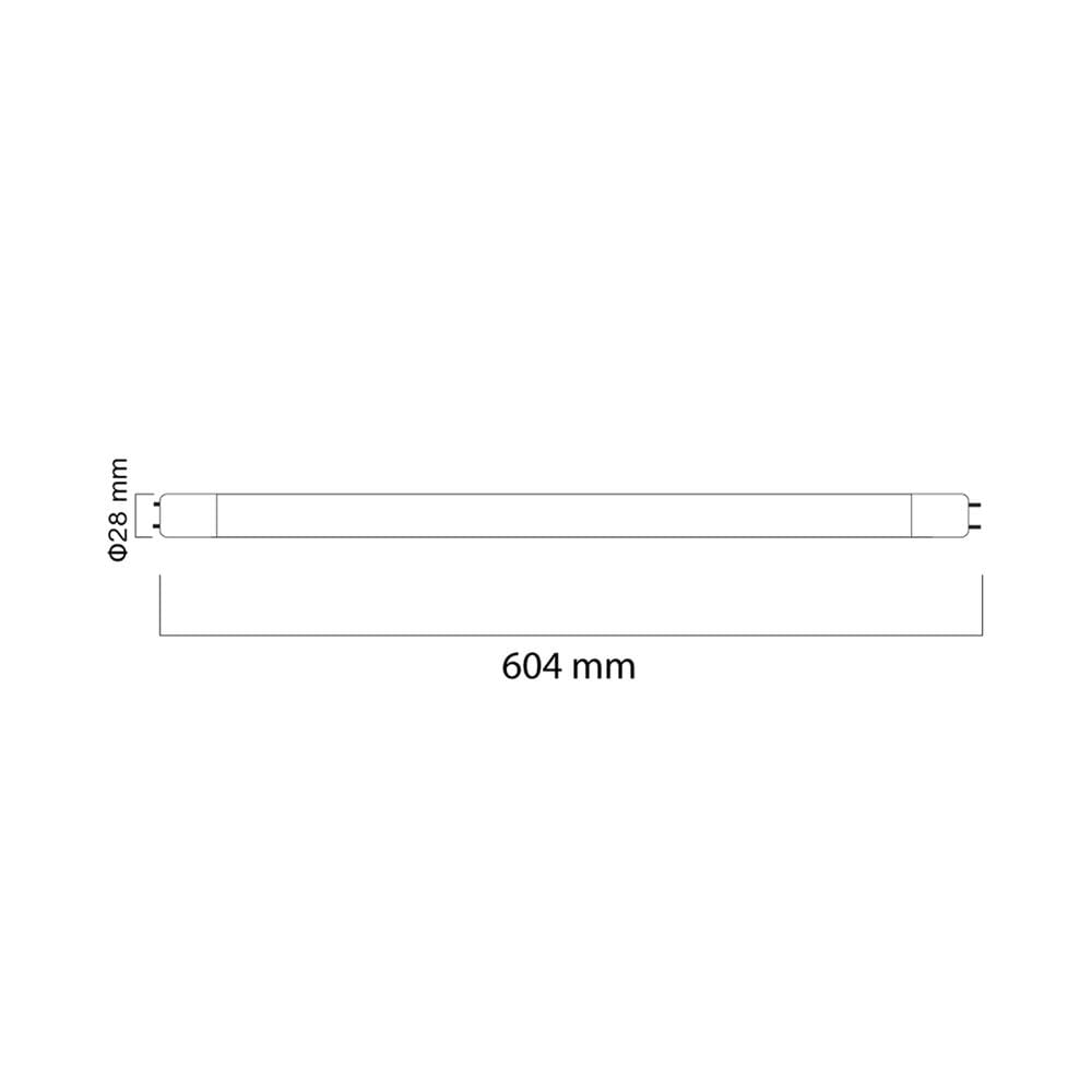 หลอด LED สั้น SHINING T8 HIGH LUMEN DE 9 วัตต์ DAYLIGHT G13