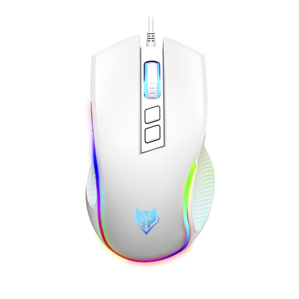 เมาส์เกมมิ่ง NUBWO CERBERUS NM92M สีขาว