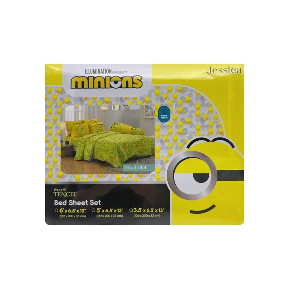 ชุดผ้าปูที่นอน 3.5 ฟุต 3 ชิ้น JESSICA MINION 20166-T014