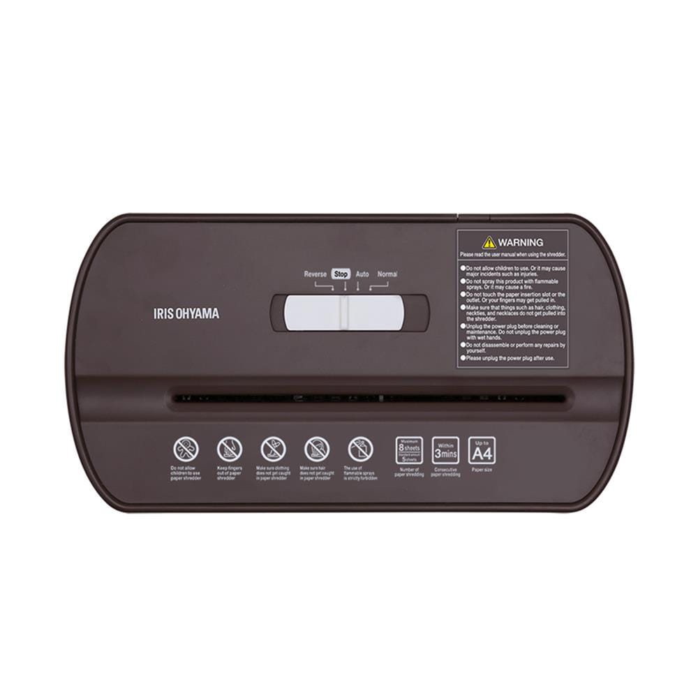 เครื่องย่อยกระดาษ A4 IRIS OHYAMA P8GC สีน้ำตาล