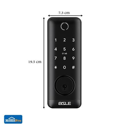 กลอนดิจิตอล AZLE L100 WATERPROOF สีดำ_7