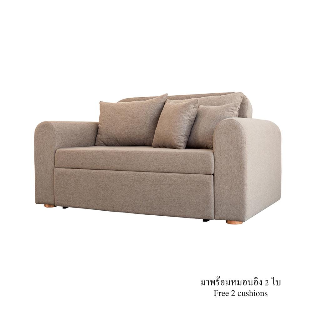 โซฟาเบด CCR FURNITURE รุ่น NARA (นารา) ขนาด 160 cm. ผ้าพรีเมียมสะท้อนน้ำ VC FABRIC สีน้ำตาล (FLO843-10)_0