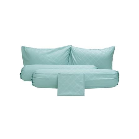 ชุดผ้าปูที่นอน 6 ฟุต 5 ชิ้น PICASSO CLASSIC สี ENJOY GREENMINT_2