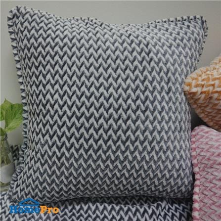 หมอนอิง HOME LIVING STYLE ZIGMA 18X18 นิ้ว สีเทา_3