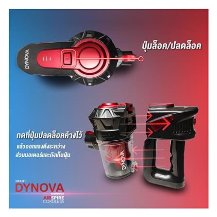 เครื่องดูดฝุ่นแบบด้าม DYNOVA W01_6