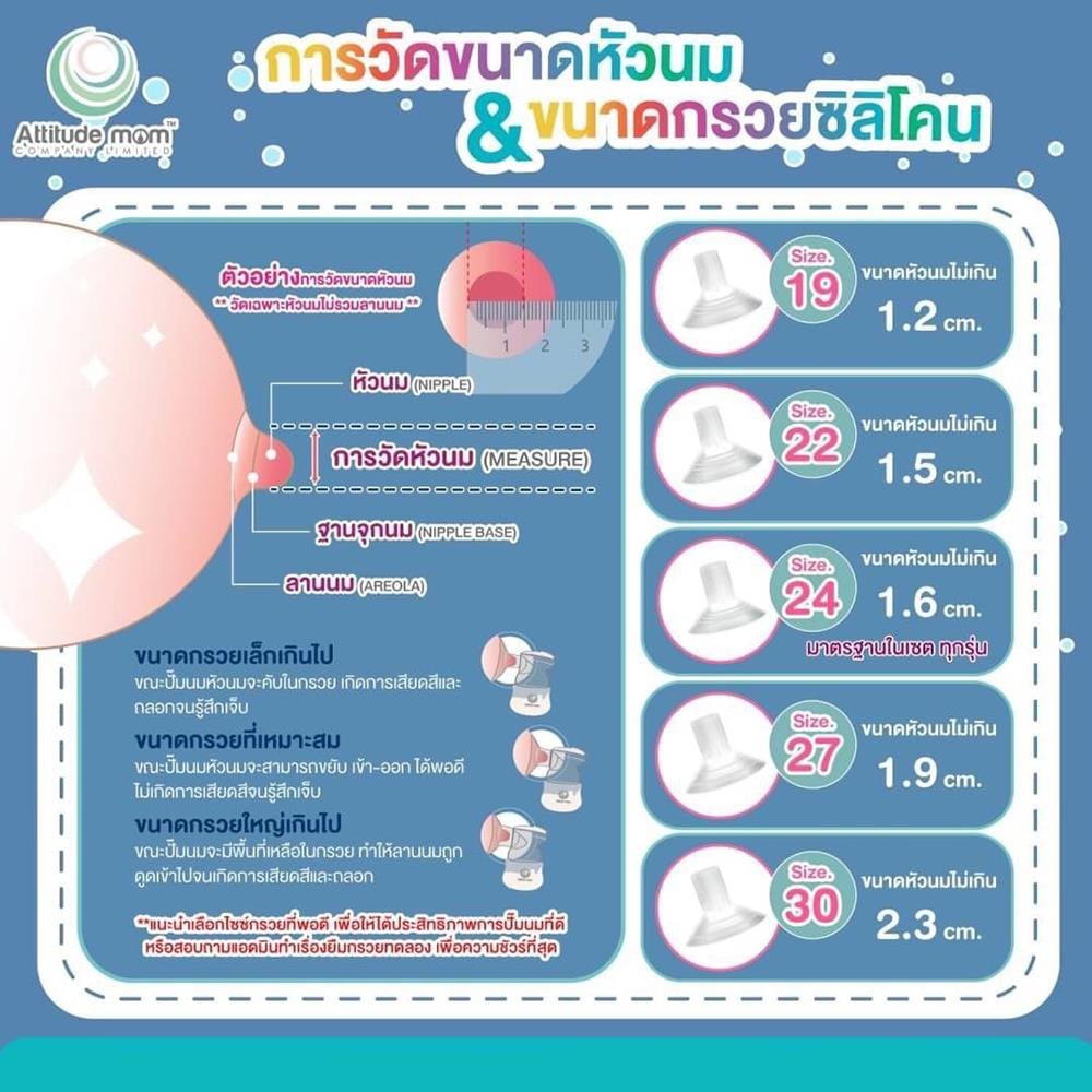 อะไหล่เครื่องปั๊มนม ATTITUDE MOM ขนาด 19_5