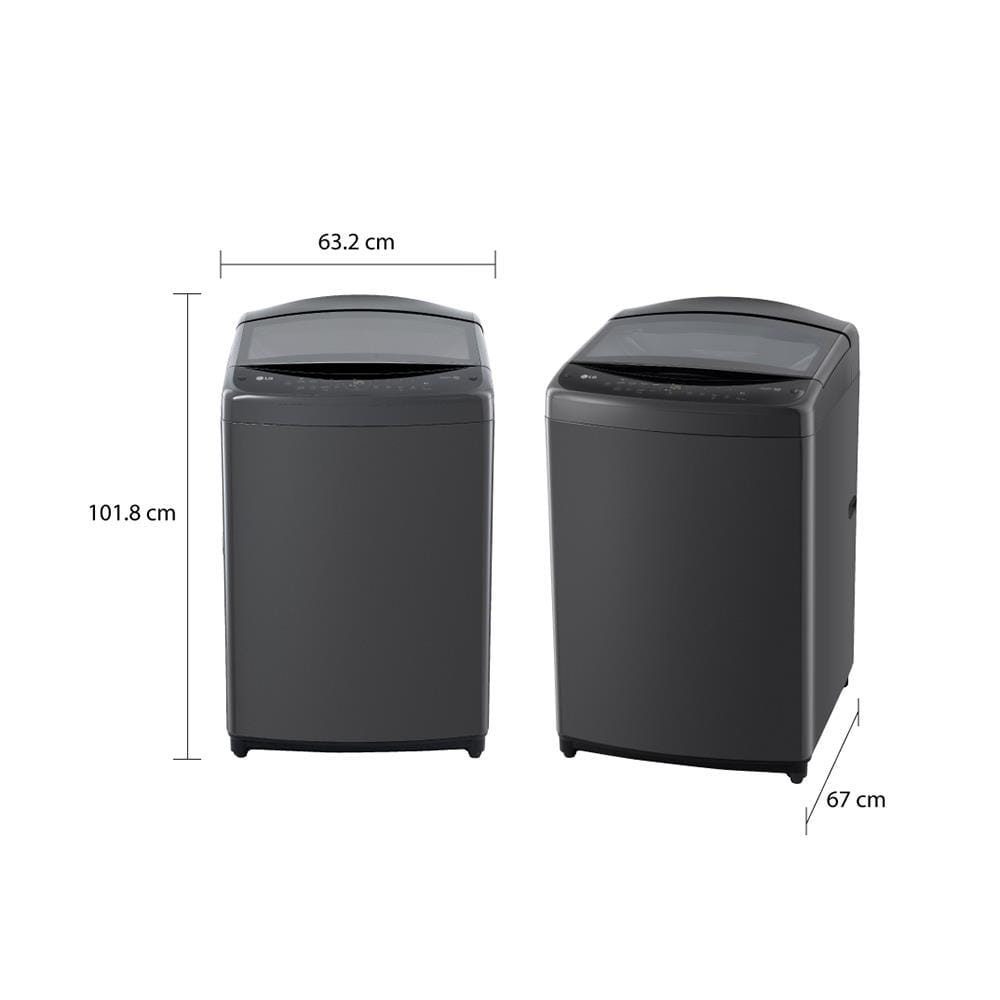 เครื่องซักผ้าฝาบน LG TV2519DV3B 19 กก. อินเวอร์เตอร์ สีดำ