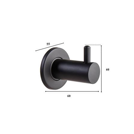 ขอแขวนผ้า RASLAND W1523-W559 สีดำ_1