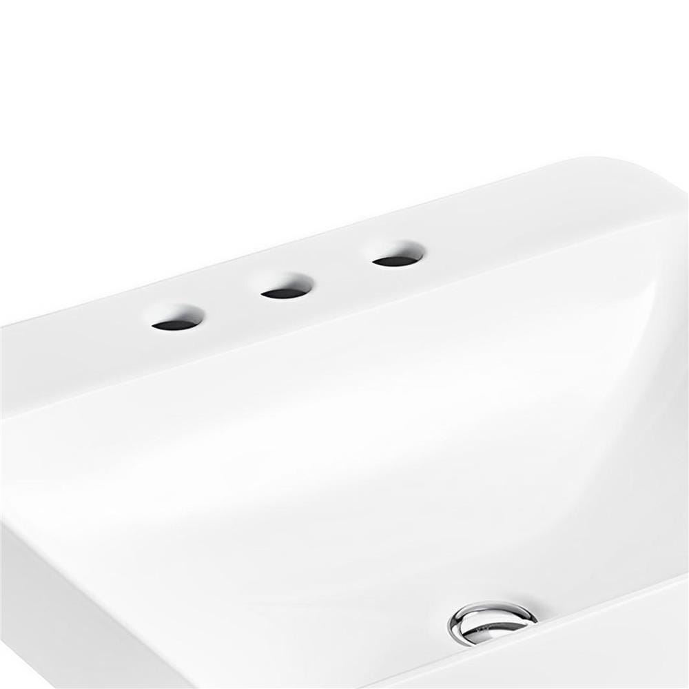 อ่างล้างหน้าวางบนเคาน์เตอร์ KOHLER K-2660X-8-0 สีขาว