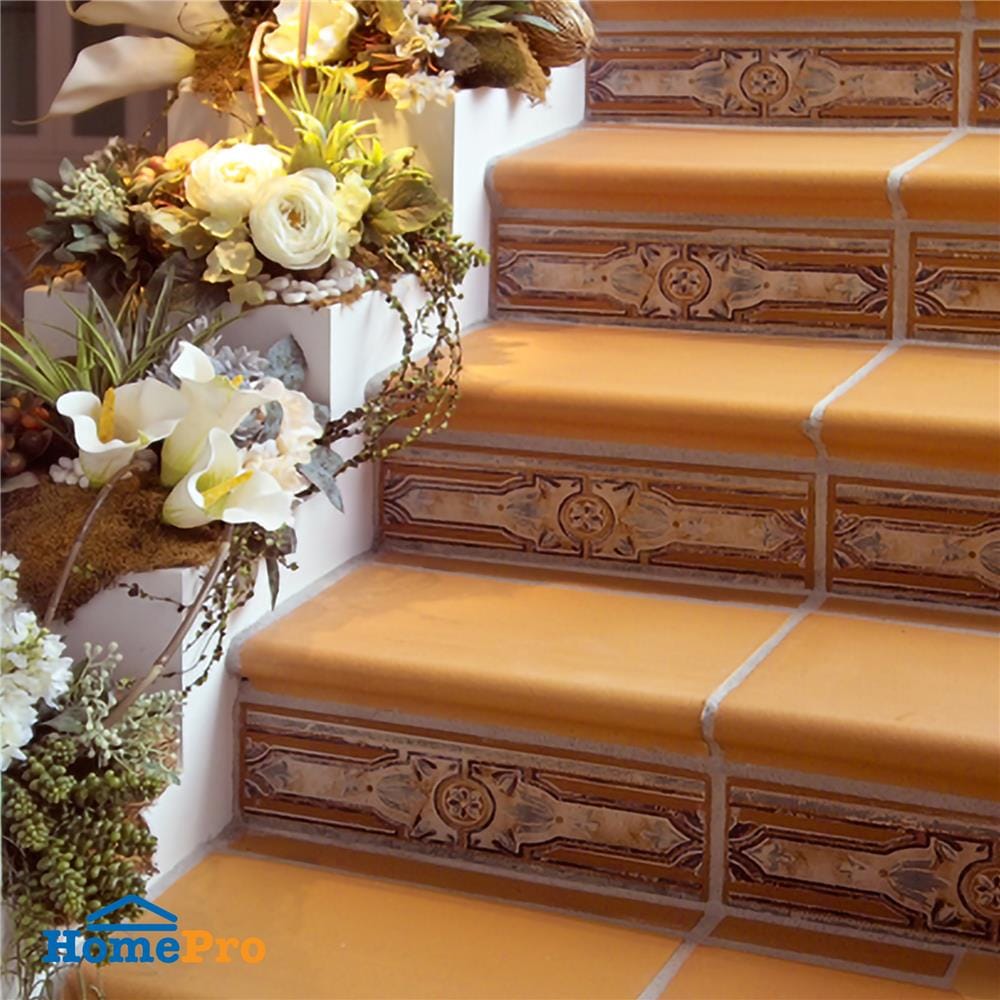 กระเบื้องจมูกบันได 6x8 นิ้ว KENZAI ฟลอเรนซ์ สีโรซ่า (9P)