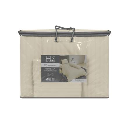 ชุดผ้าปูที่นอน 3.5 ฟุต 4 ชิ้น HOME LIVING STYLE FLORENCE สีเบจ_4