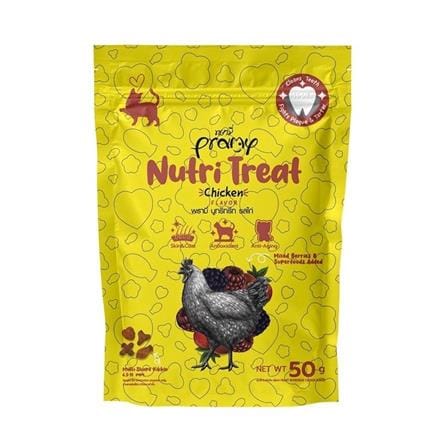 ขนมขัดฟันแมว PRAMY NUTRI TREAT CHICKEN 50 ก._0