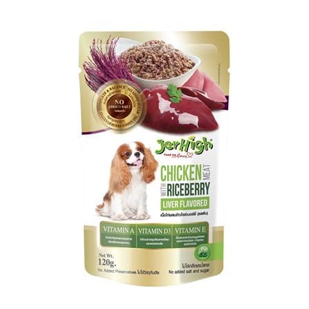 อาหารเปียกสุนัข JERHIGH CHICKEN RICEBERRY LIVER 120 ก._0
