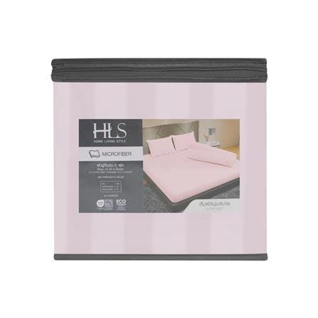 ชุดผ้าปูที่นอน 6 ฟุต 5 ชิ้น HOME LIVING STYLE FLORENCE สีชมพู_5