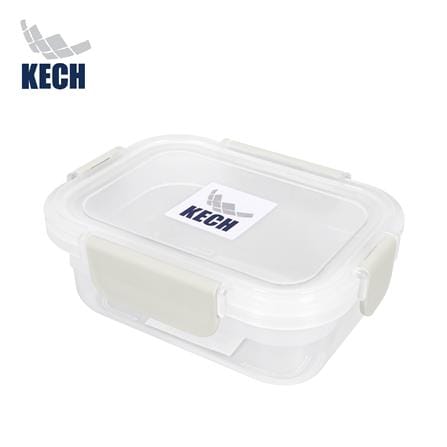 กล่องอาหารเหลี่ยม 0.6 ลิตร KECH NEXT 2814 สีครีม_0