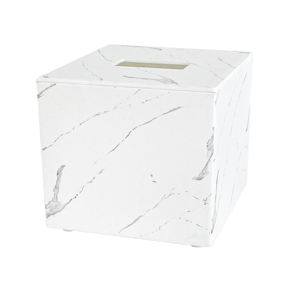 กล่องทิชชู่ POP UP DKW MARBLE S สีขาว