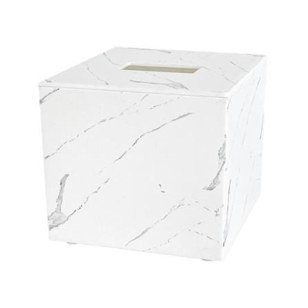 กล่องทิชชู่ POP UP DKW MARBLE S สีขาว