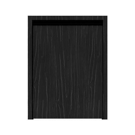 บานถังแก๊สเรียบ JUPITER SILKY OAK 57x74 ซม. สีดำ