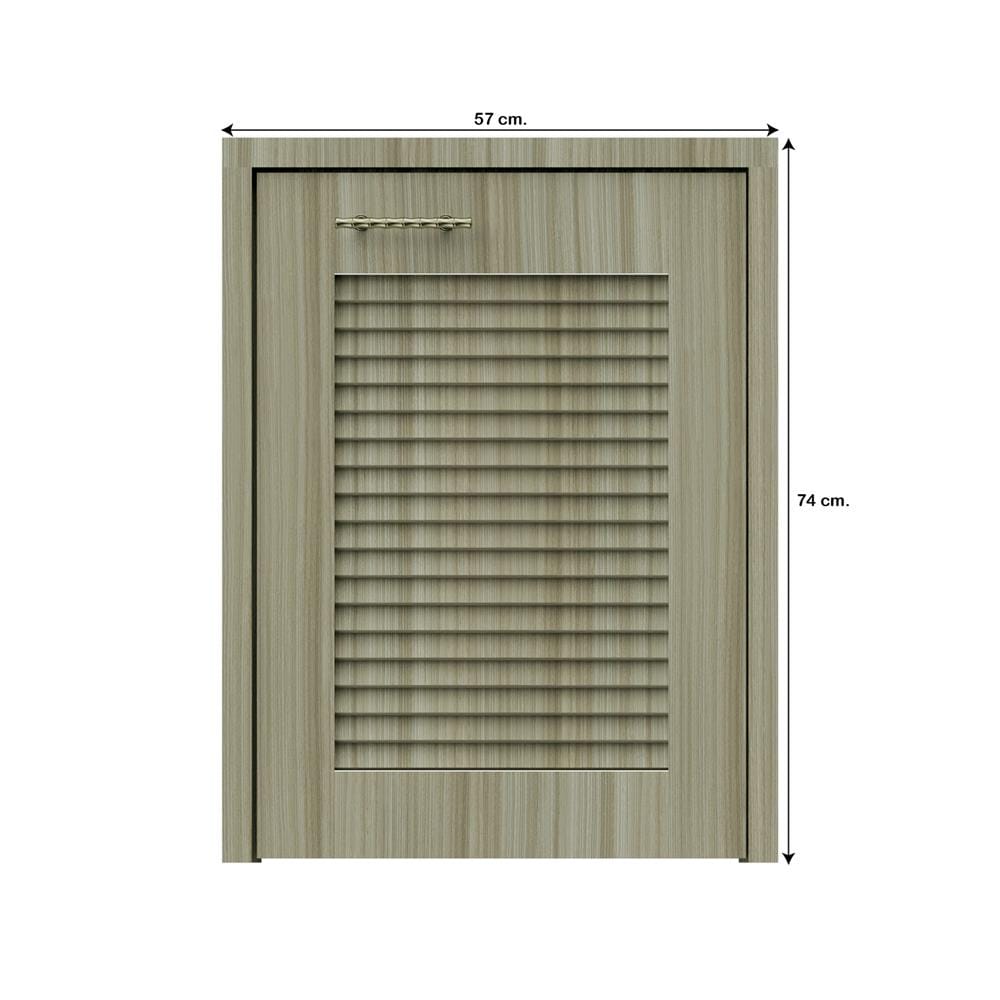 บานถังแก๊สเกล็ดเต็ม JUPITER GLORY TEAK 57x74 ซม. สีน้ำตาล