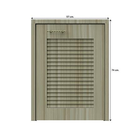 บานถังแก๊สเกล็ดเต็ม JUPITER GLORY TEAK 57x74 ซม. สีน้ำตาล_3