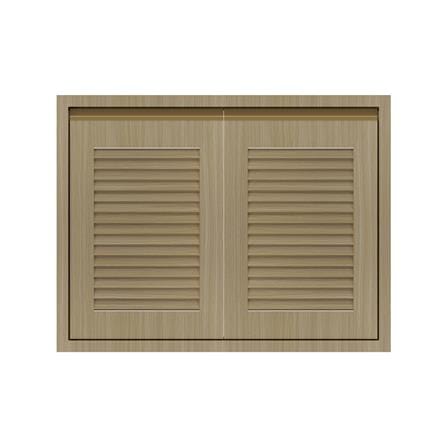 บานซิงค์คู่เกล็ดเต็ม JUPITER SILKY WOOD 87x67 ซม. สีน้ำตาล