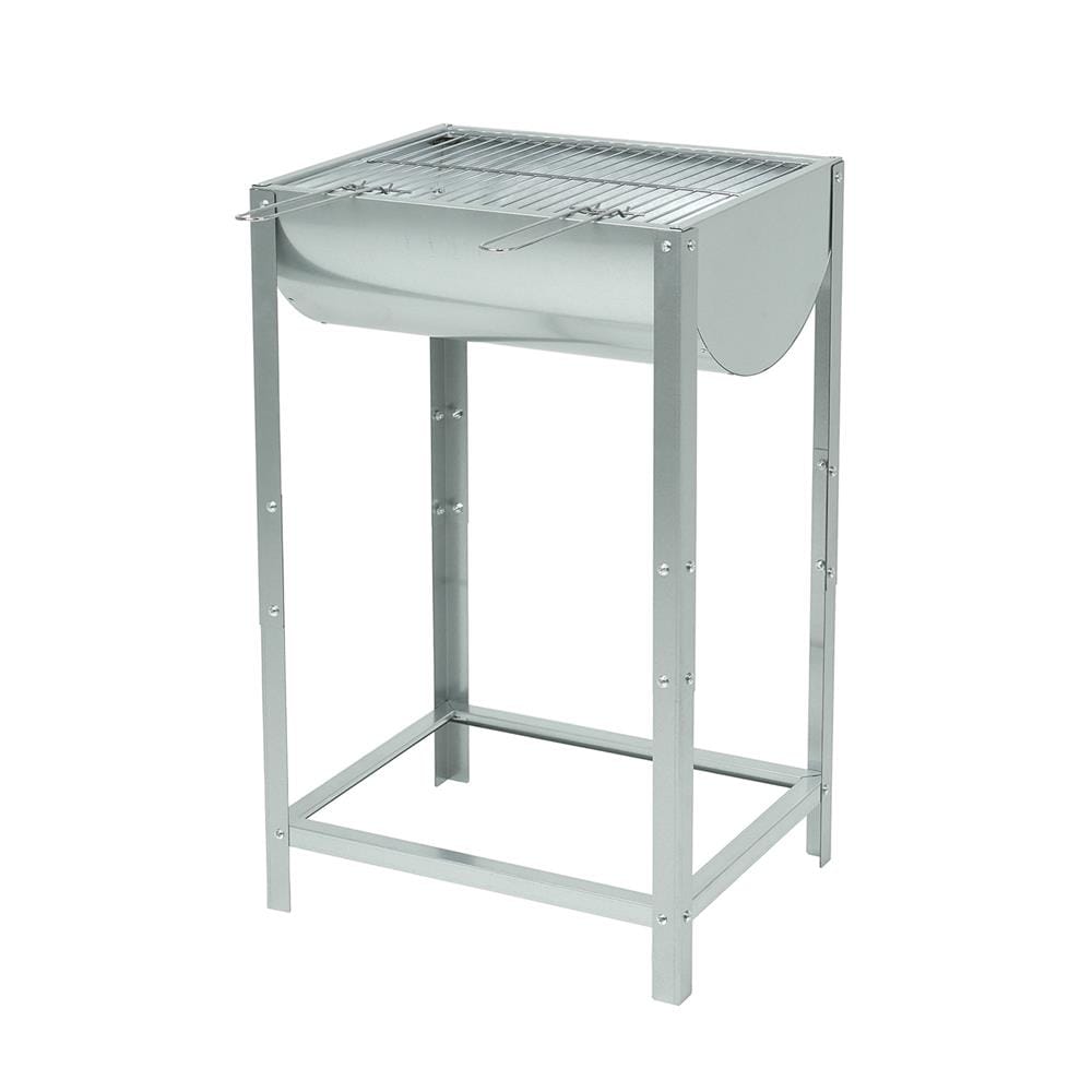 เตาถ่านบาร์บีคิว SPRING GALVANIZED 40 ลิตร สีเงิน