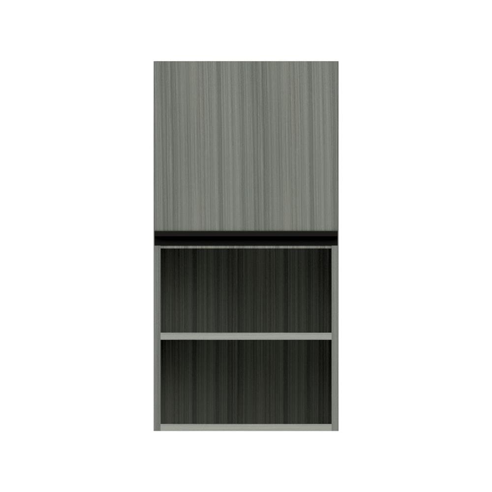 ตู้แขวนเดี่ยวบานเรียบพร้อมชั้น JUPITER SILKY LIGHT 40x80 ซม. สีเทา