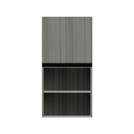 ตู้แขวนเดี่ยวบานเรียบพร้อมชั้น JUPITER SILKY LIGHT 40x80 ซม. สีเทา_1