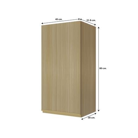 ตู้แขวนเดี่ยว JUPITER SILKY WOODS 40x80 ซม. สีน้ำตาล_4