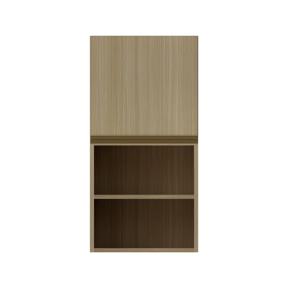 ตู้แขวนเดี่ยวบานเรียบพร้อมชั้น JUPITER SILKY WOODS 40x80 ซม. สีน้ำตาล