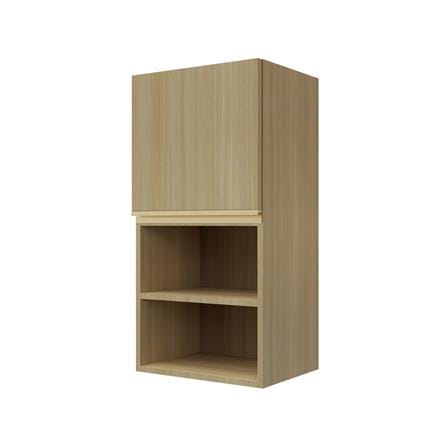 ตู้แขวนเดี่ยวบานเรียบพร้อมชั้น JUPITER SILKY WOODS 40x80 ซม. สีน้ำตาล