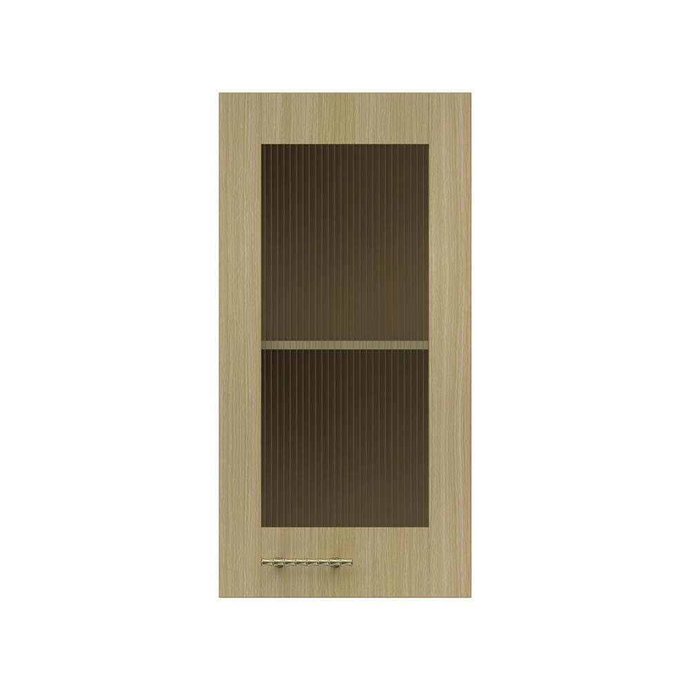 ตู้แขวนเดี่ยวบานกระจก JUPITER MINERVA 40x80 ซม. สีน้ำตาล