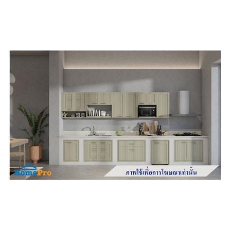 ตู้แขวนคู่บานทึบพร้อมชั้นโล่ง JUPITER GLORY TEAK 80x80 ซม. สีน้ำตาล_3