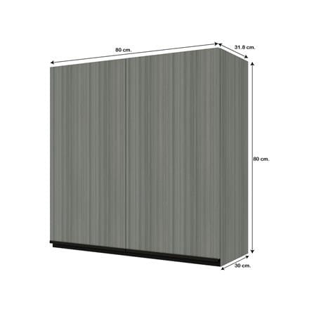 ตู้แขวนคู่ JUPITER SILKY LIGHT 80x80 ซม. สีเทา_4