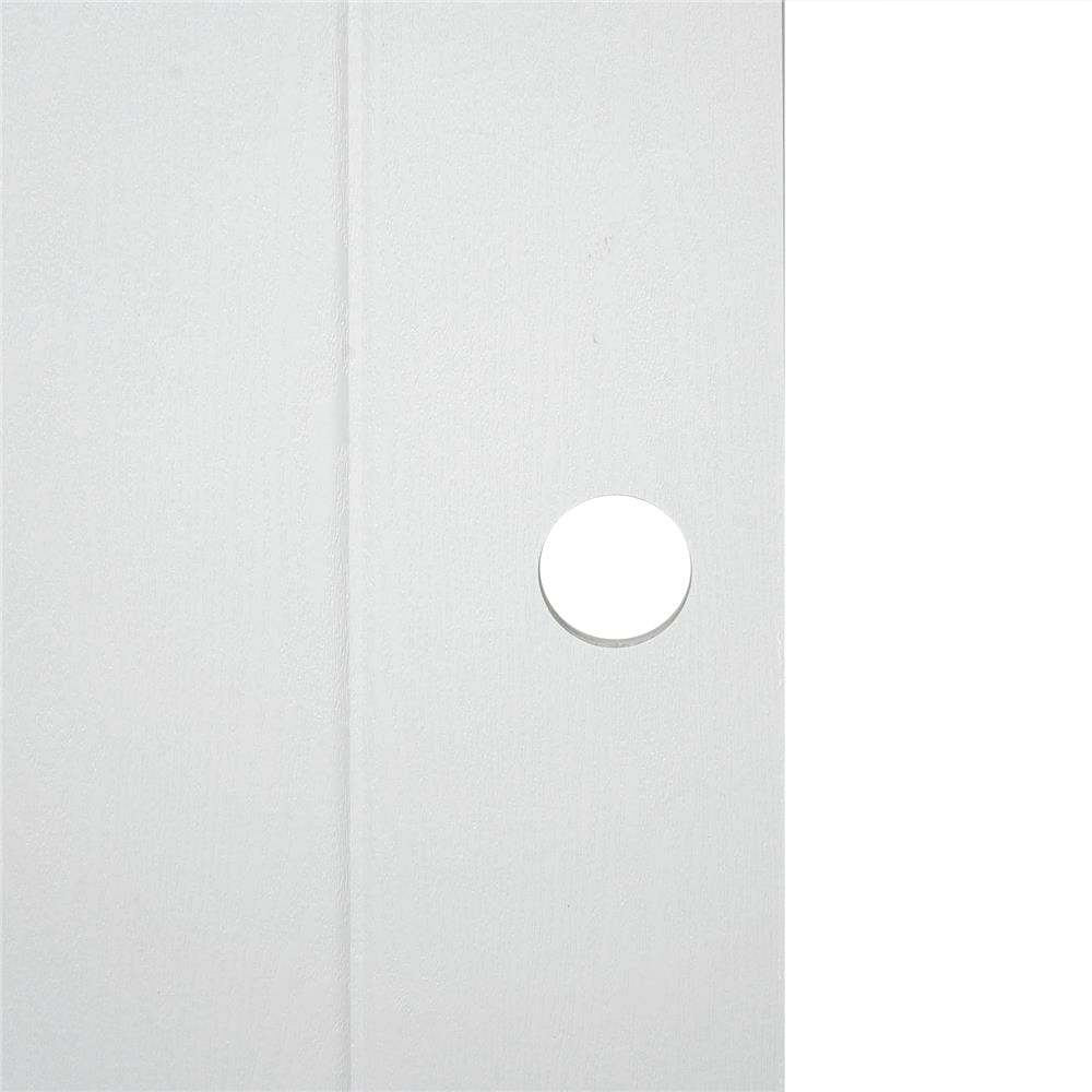 ประตูห้องน้ำ UPVC AZLE PSW2 เกล็ดล่าง 70X200 ซม. สีขาว เจาะลูกบิด