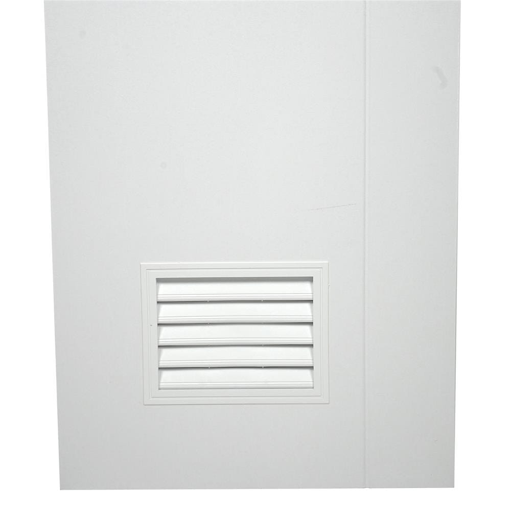 ประตูห้องน้ำ UPVC AZLE PSW2 เกล็ดล่าง 70X200 ซม. สีขาว เจาะลูกบิด