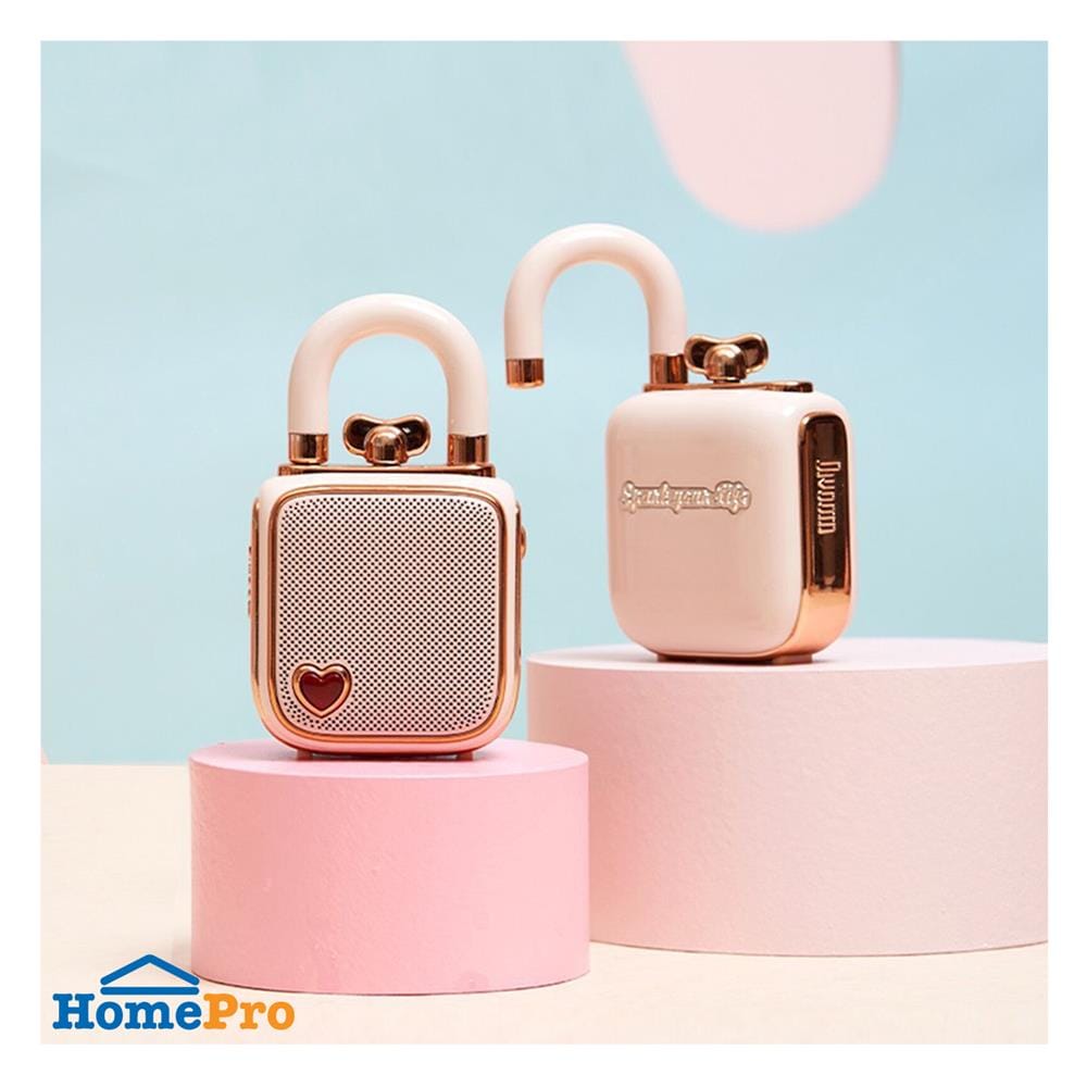 ลำโพงบลูทูธ DIVOOM LOVELOCK ชมพู_3