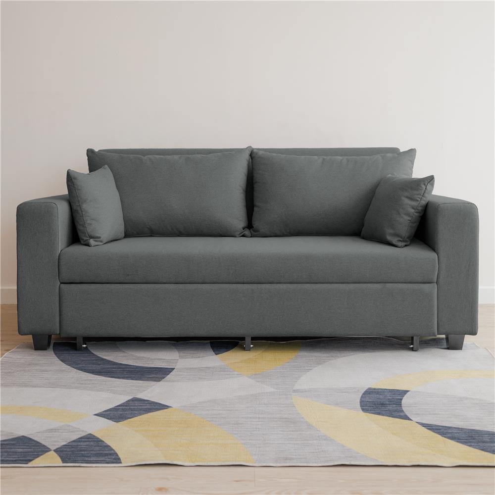 โซฟาเบด CCR FURNITURE รุ่น PHILLY (ฟิลลี่) ขนาด 194 cm. ผ้า สีเทาเข้ม (A1-33)_4