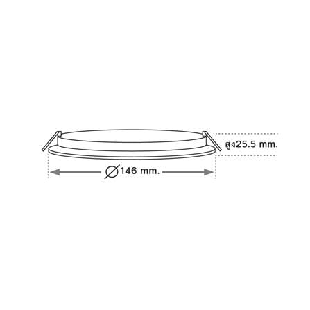 ดาวน์ไลท์ LED SHINING LCDLSG3RO09W40 5.7 นิ้ว 9 วัตต์ COOL WHITE สีขาว_5